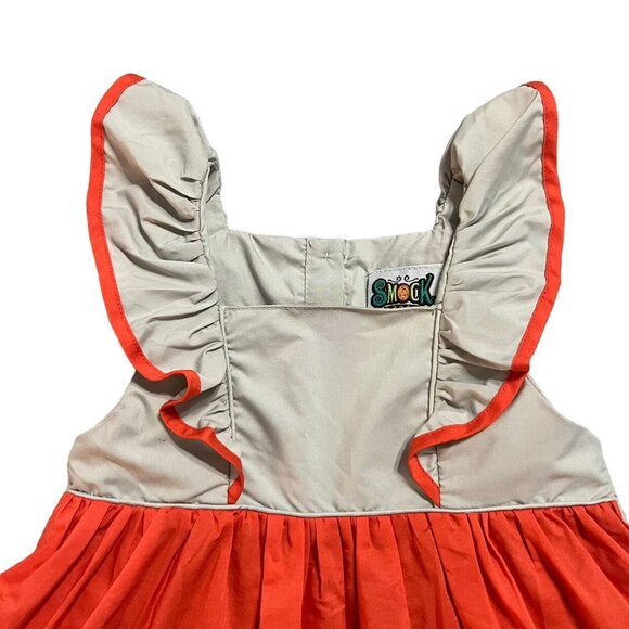 Smock Candy 2T Orange Lace & Ruffles Dress - Picture 4 of 6